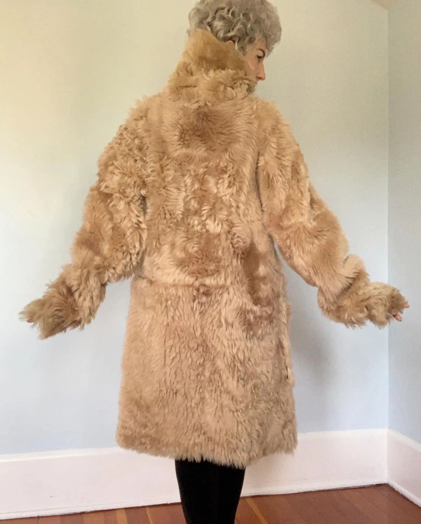 2000s "Dries van Noten" Reversible Leather / Fur Coat & Leather Purse