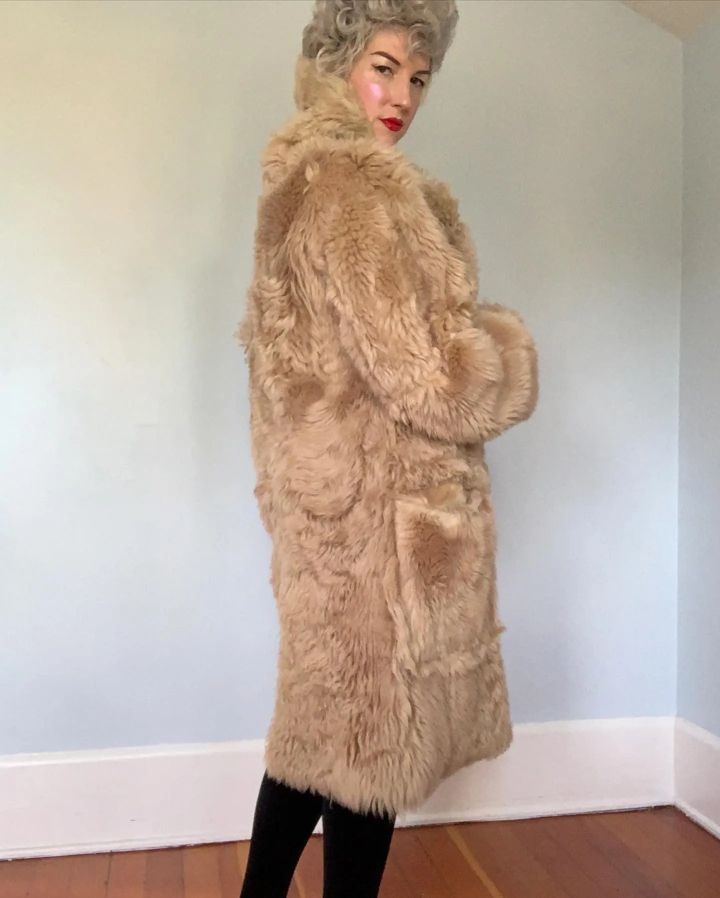 2000s "Dries van Noten" Reversible Leather / Fur Coat & Leather Purse