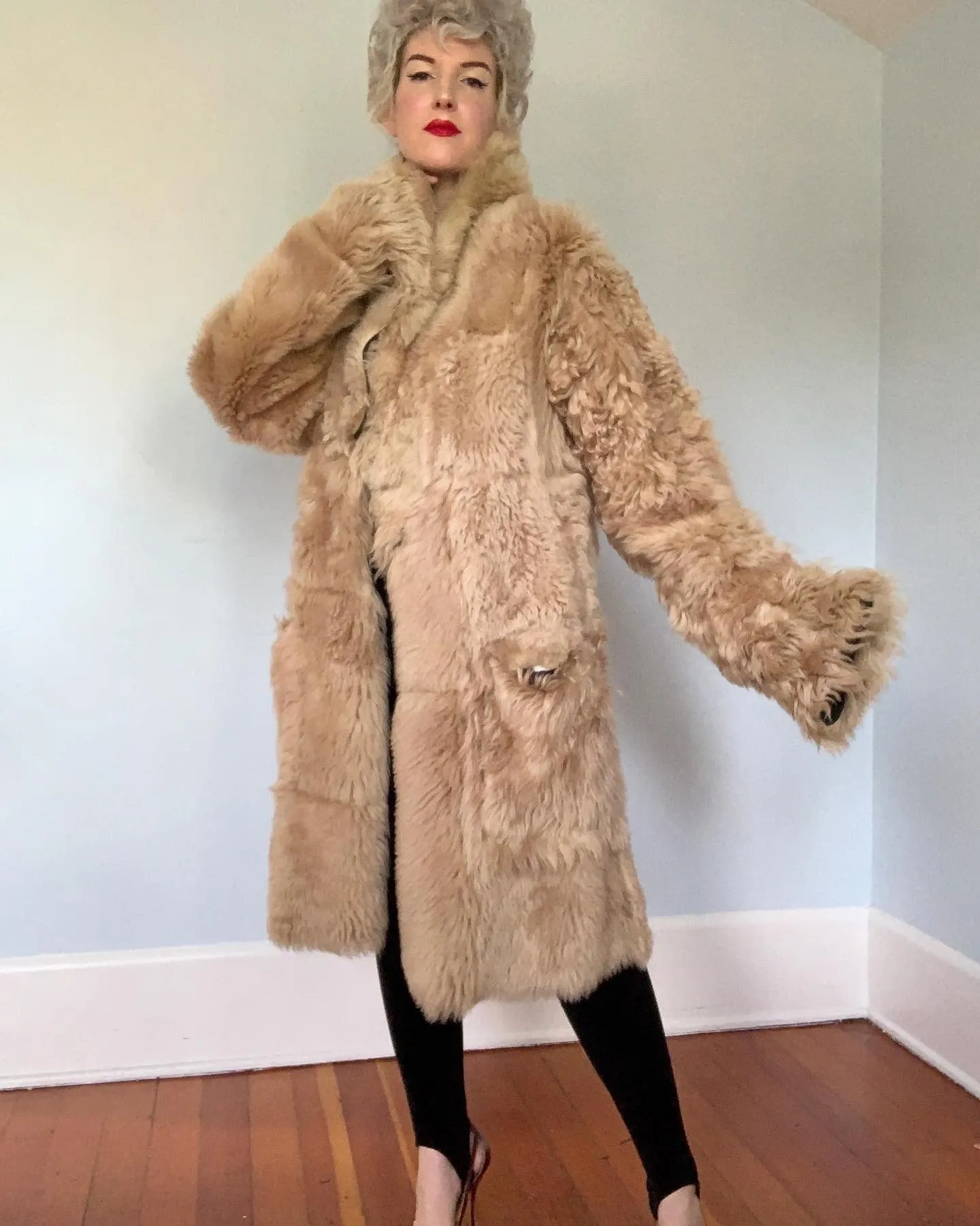 2000s "Dries van Noten" Reversible Leather / Fur Coat & Leather Purse