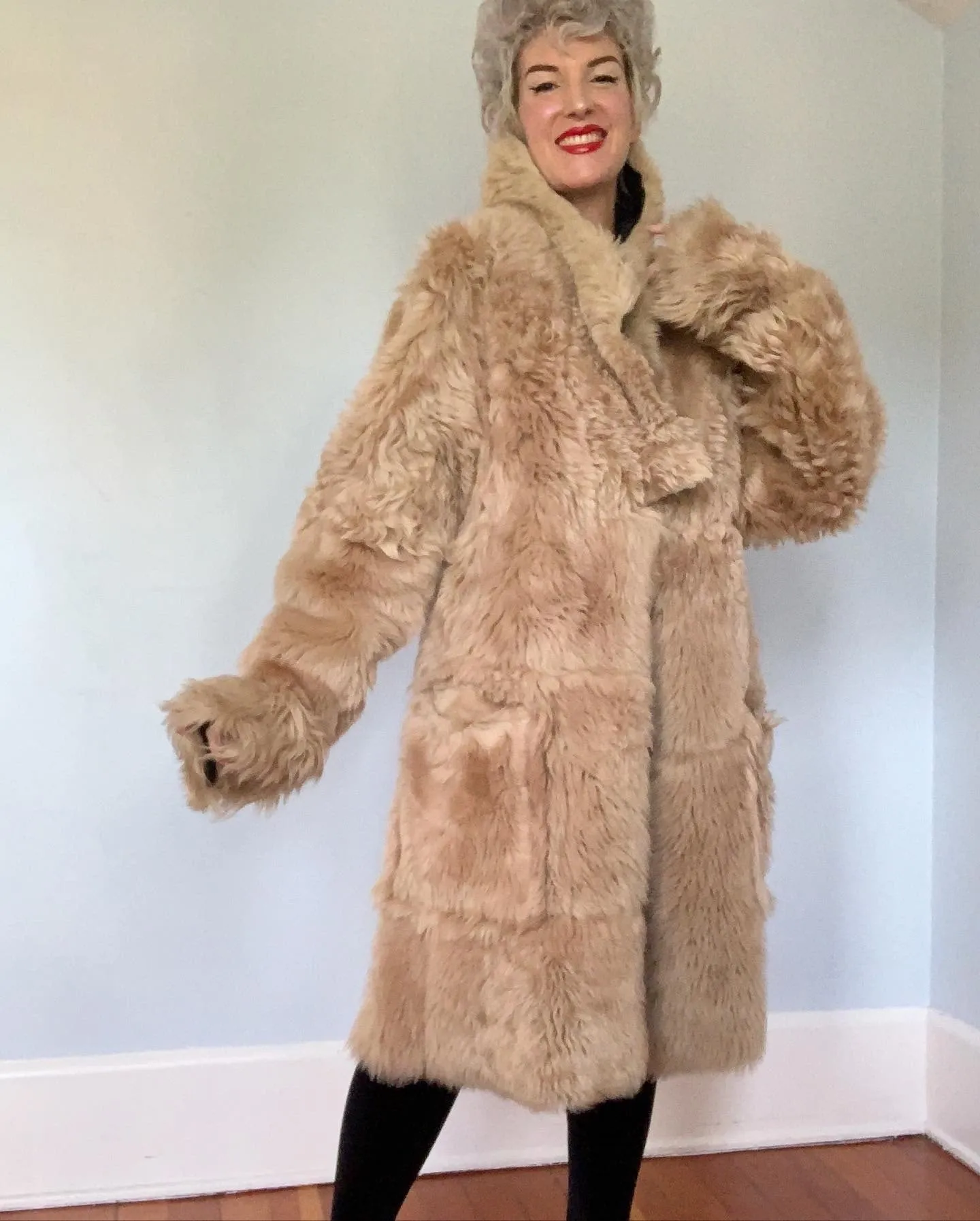 2000s "Dries van Noten" Reversible Leather / Fur Coat & Leather Purse