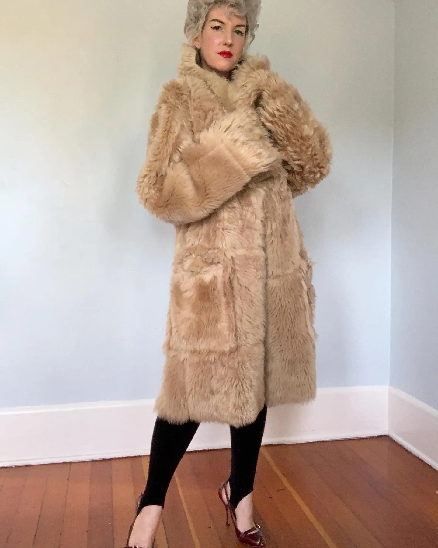 2000s "Dries van Noten" Reversible Leather / Fur Coat & Leather Purse