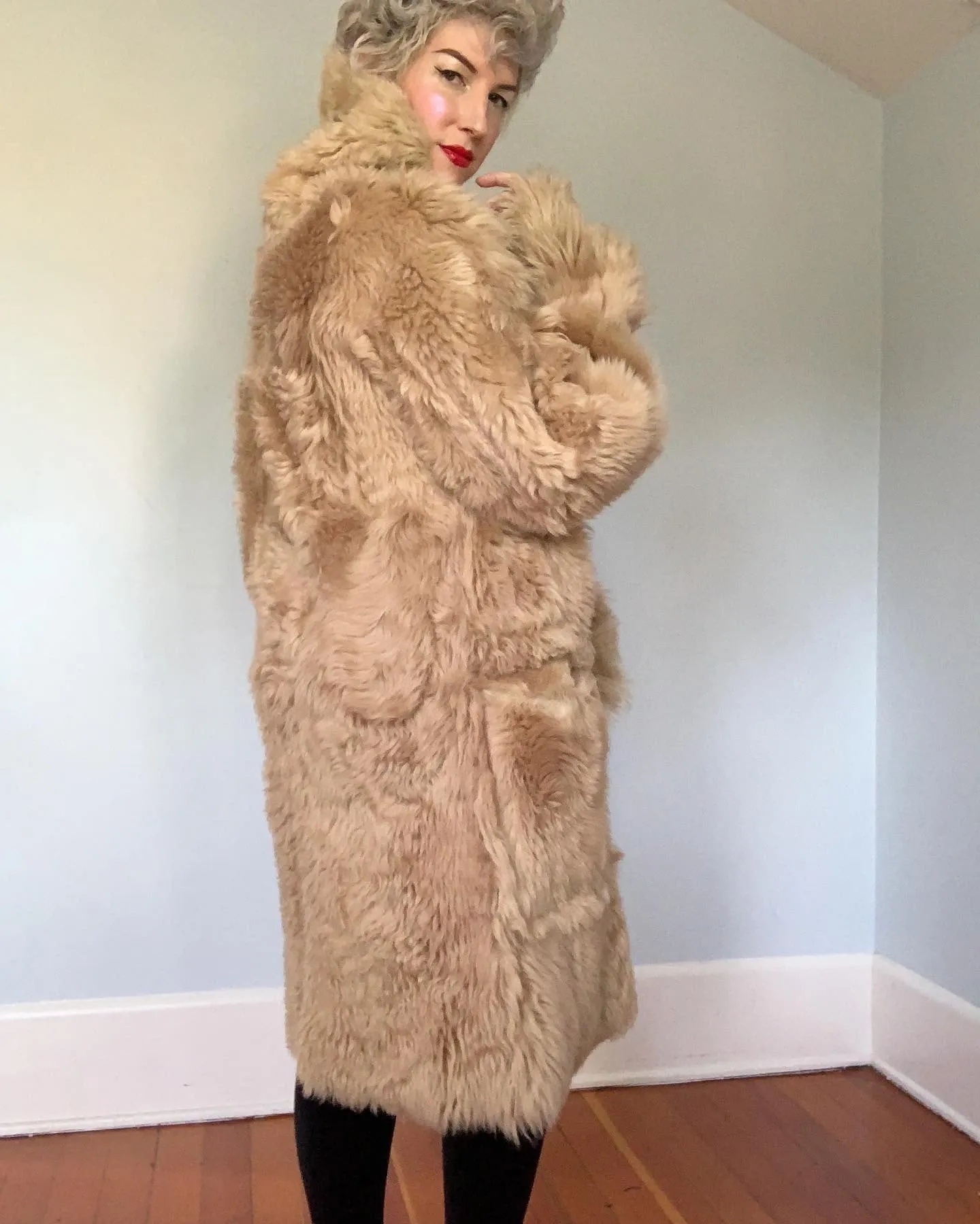 2000s "Dries van Noten" Reversible Leather / Fur Coat & Leather Purse