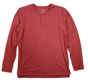 Faded Red Long Sleeve Henley