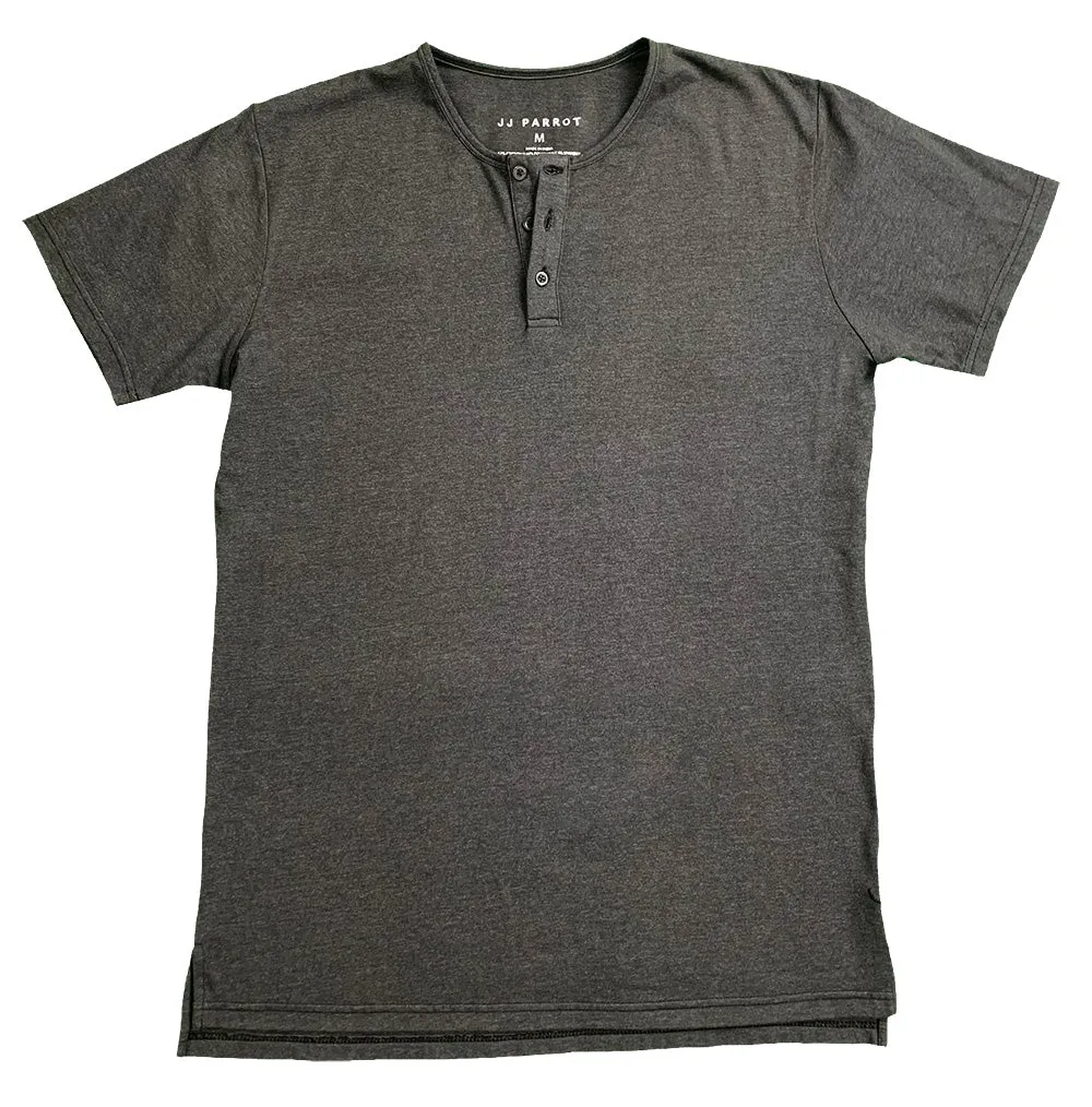 Grey Split Hem Henley
